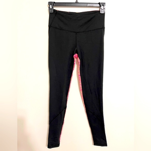 VSX Knockout Leggings Tight -‎ Black with Pink Multicolor Detail - Size S